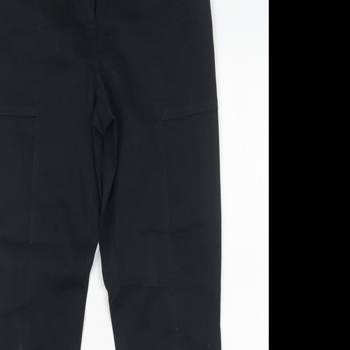 Studio W Womens Black  Cotton Chino Trousers Size 10 L27 in Regular