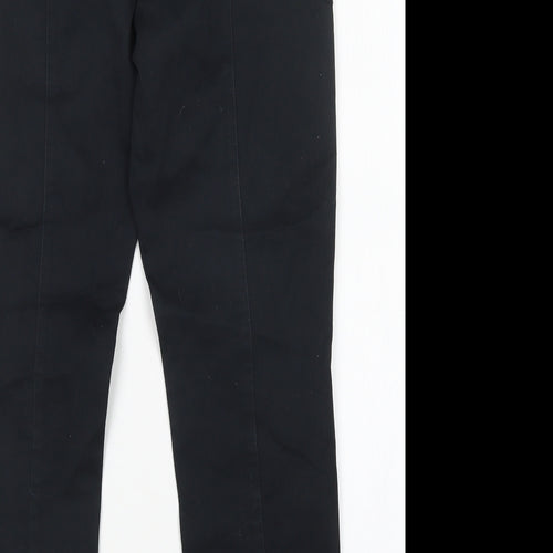 Studio W Womens Black  Cotton Chino Trousers Size 10 L27 in Regular