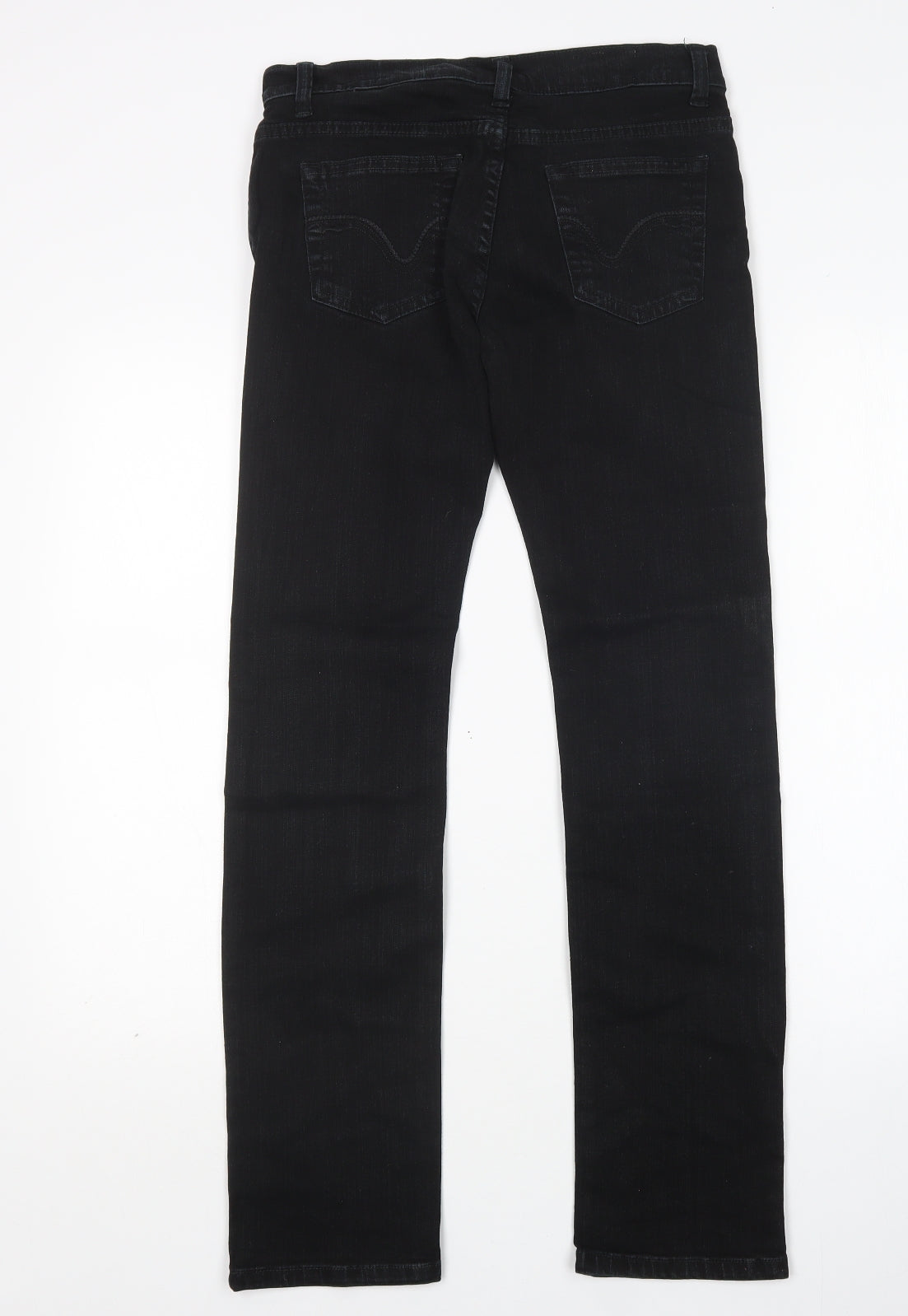 NEXT Womens Black  Cotton Skinny Jeans Size 8 L31 in Regular