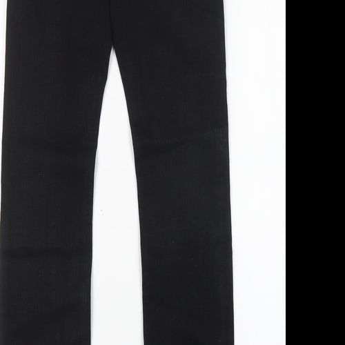 NEXT Womens Black  Cotton Skinny Jeans Size 8 L31 in Regular