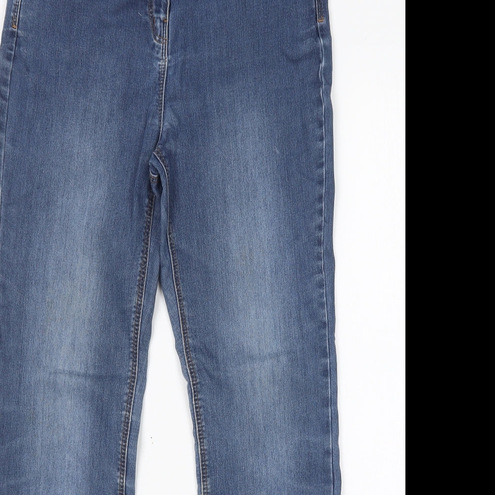 George Womens Blue  Cotton Bootcut Jeans Size 12 L30 in Regular