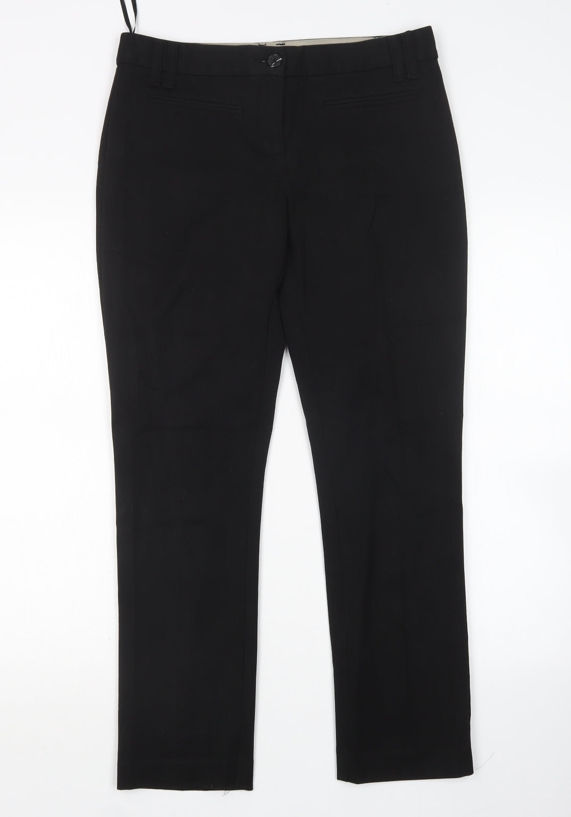 Monsoon Womens Black  Polyester Trousers  Size 10 L29 in Regular