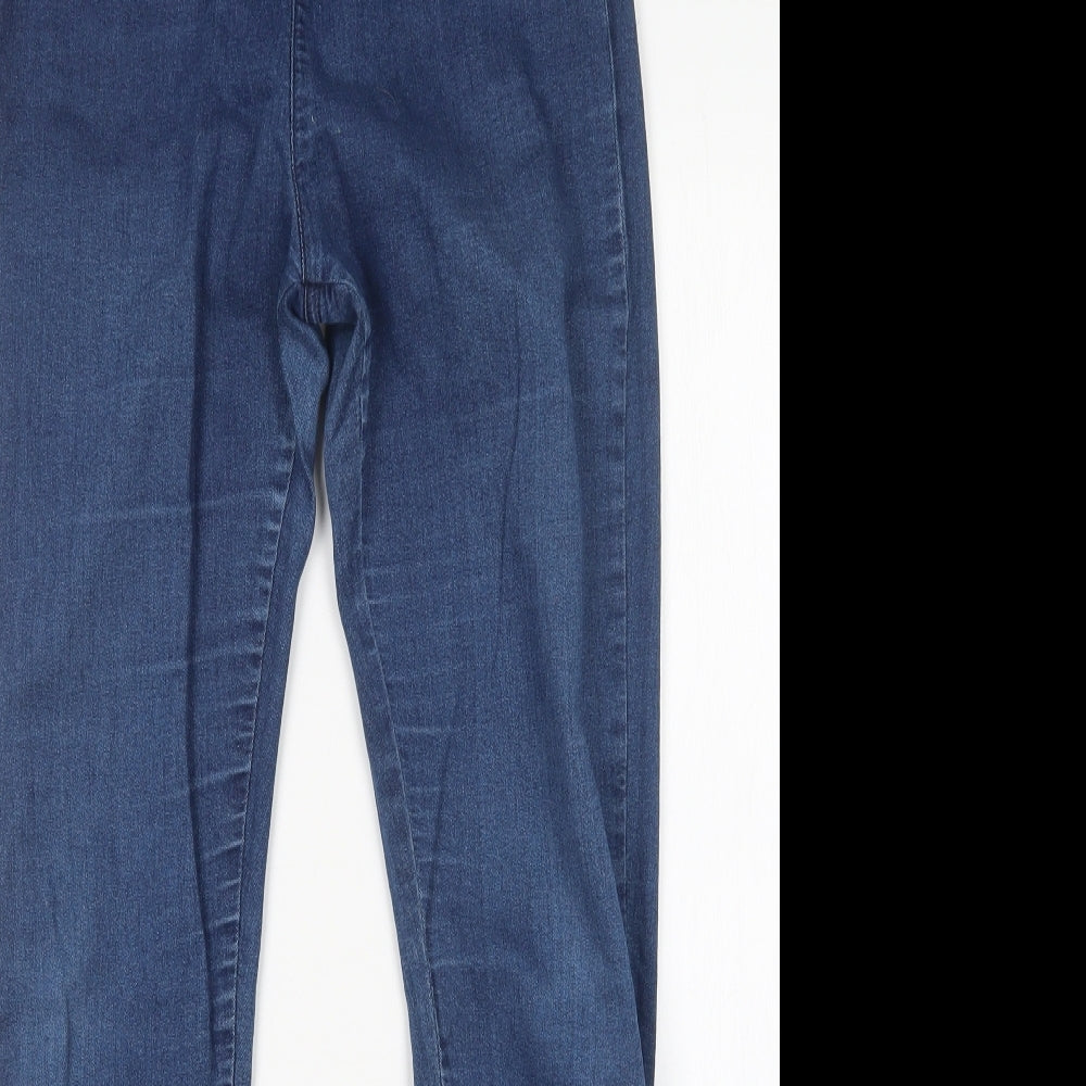 F&F Womens Blue  Cotton Jegging Jeans Size 12 L29 in Regular