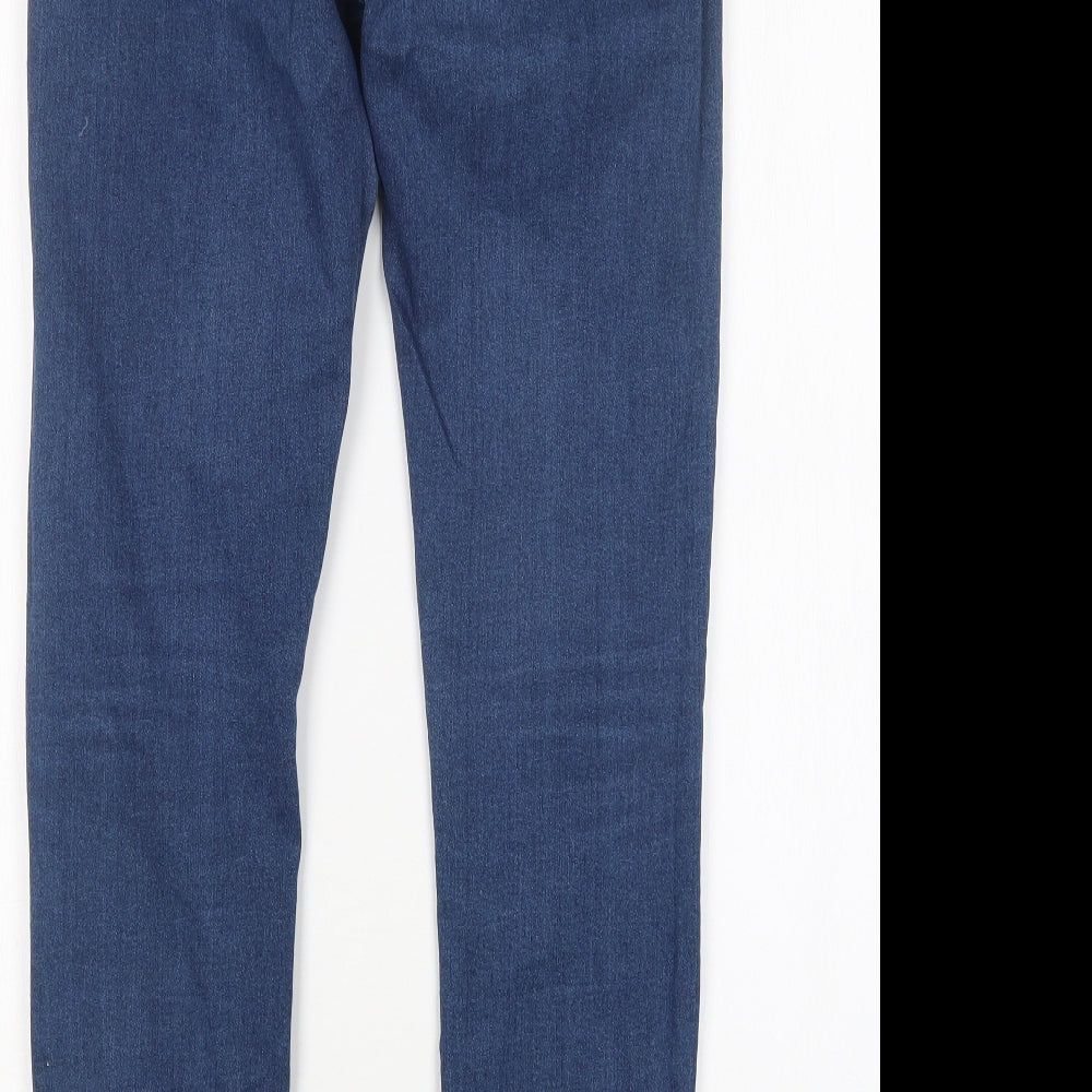 F&F Womens Blue  Cotton Jegging Jeans Size 12 L29 in Regular