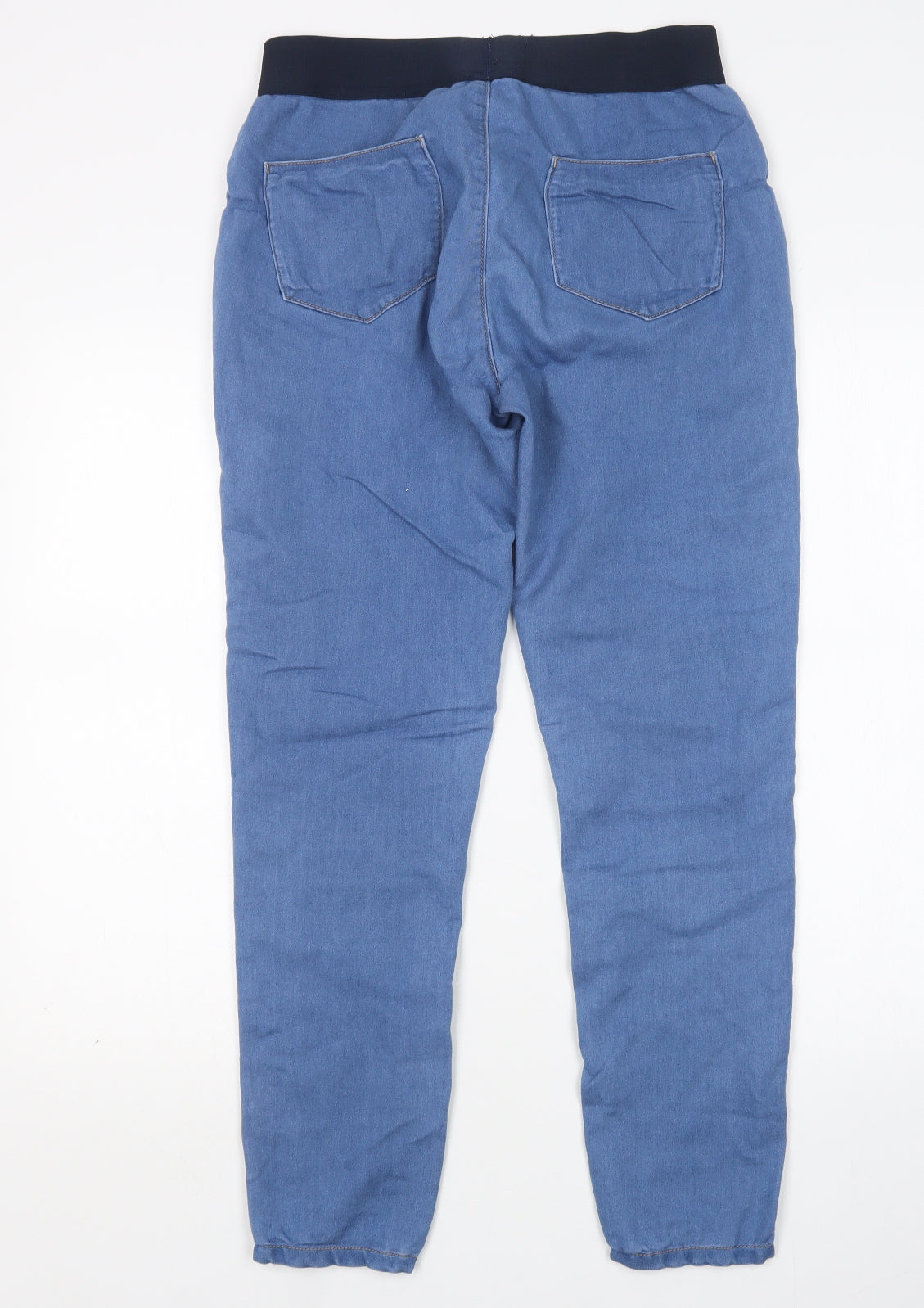 Preworn Womens Blue  Cotton Jegging Jeans Size 12 L29 in Regular