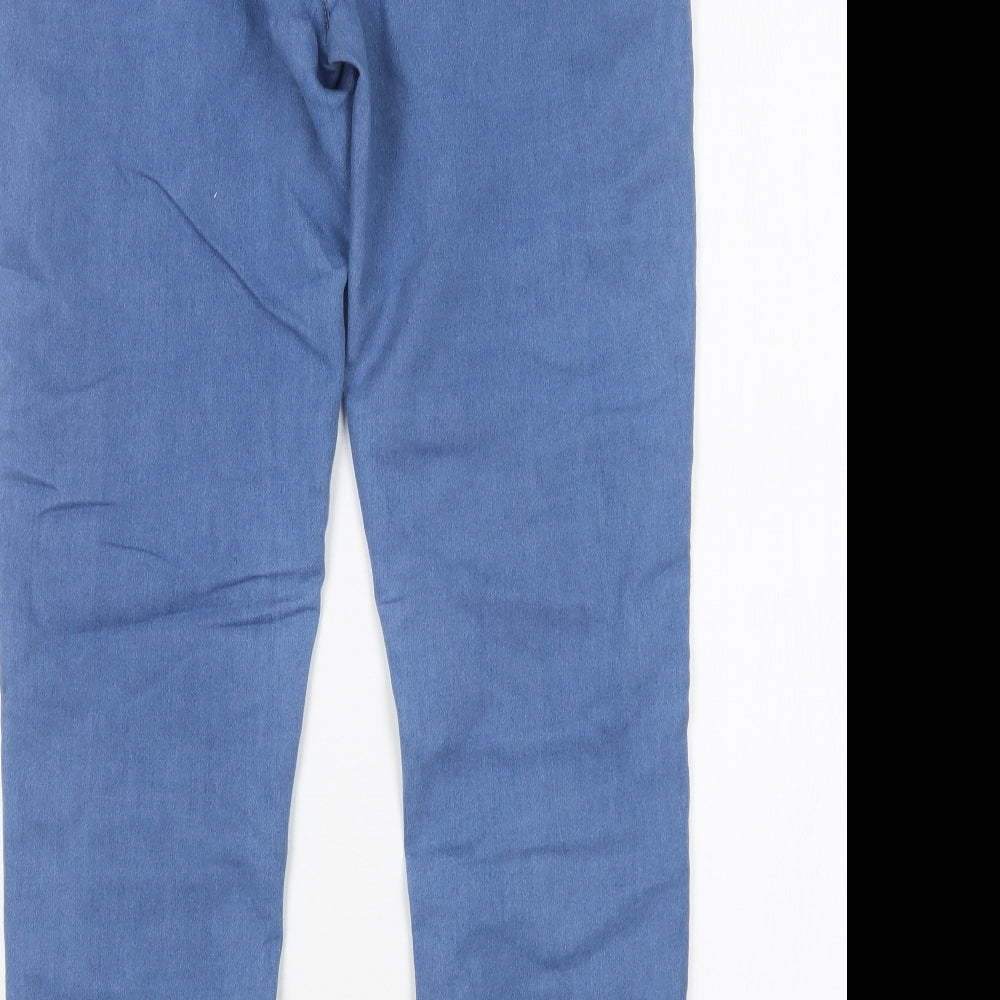 Preworn Womens Blue  Cotton Jegging Jeans Size 12 L29 in Regular