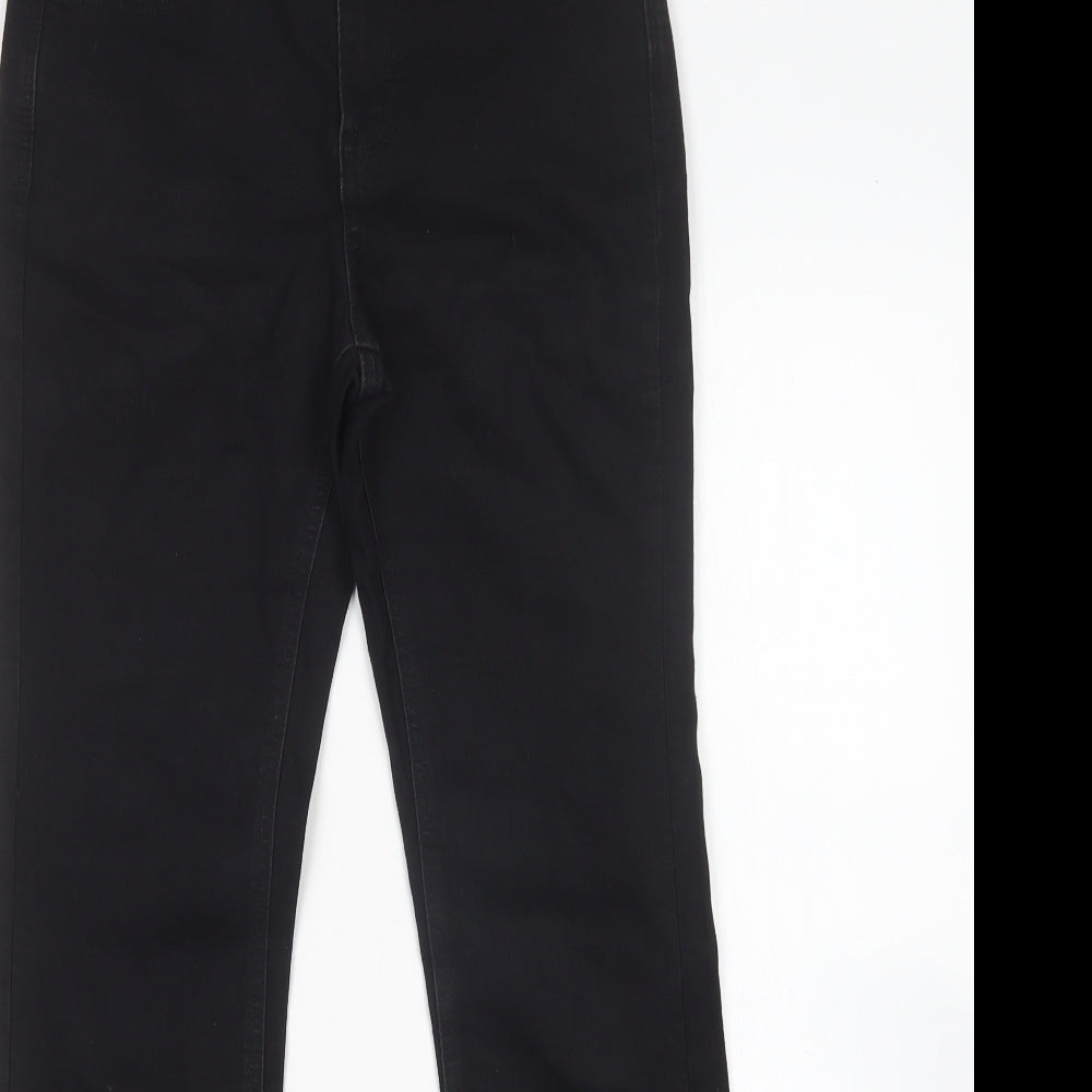 George Womens Black  Cotton Bootcut Jeans Size 8 L29 in Regular