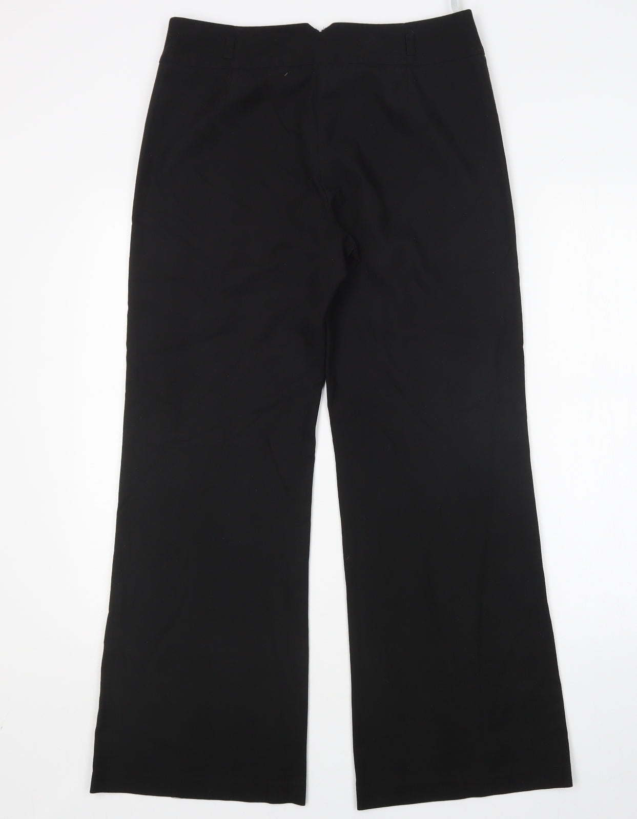 NEXT Womens Black  Polyester Trousers  Size 12 L30 in Regular