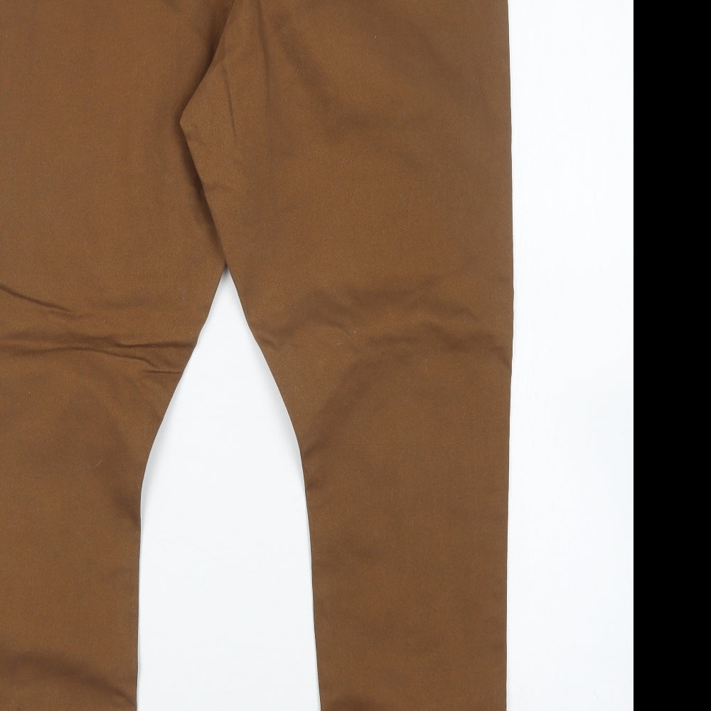 Pep&Co Womens Brown  Cotton Jegging Jeans Size 18 L29 in Regular
