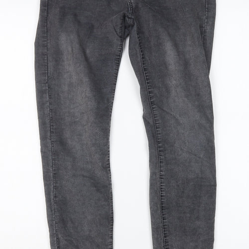 LOFT Womens Grey  Cotton Skinny Jeans Size 8 L28 in Regular