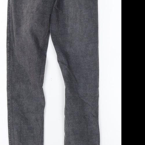 LOFT Womens Grey  Cotton Skinny Jeans Size 8 L28 in Regular