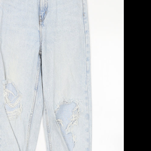 denim Co Womens Blue  Cotton Mom Jeans Size 6 L28 in Regular