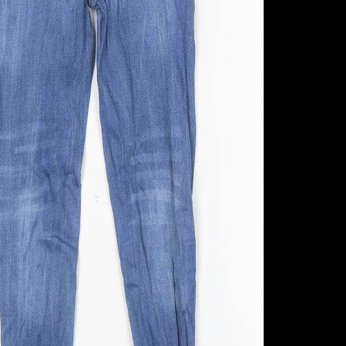 Pink Boutique Womens Blue  Cotton Skinny Jeans Size 10 L28 in Regular