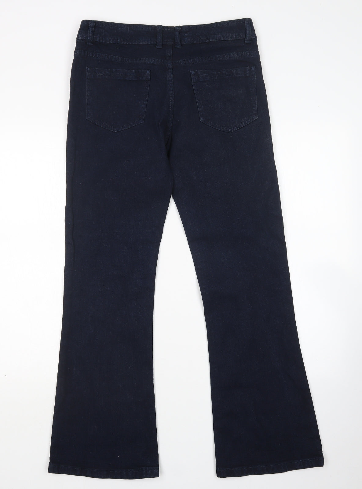 Denim Co Womens Blue  Cotton Bootcut Jeans Size 12 L30 in Regular