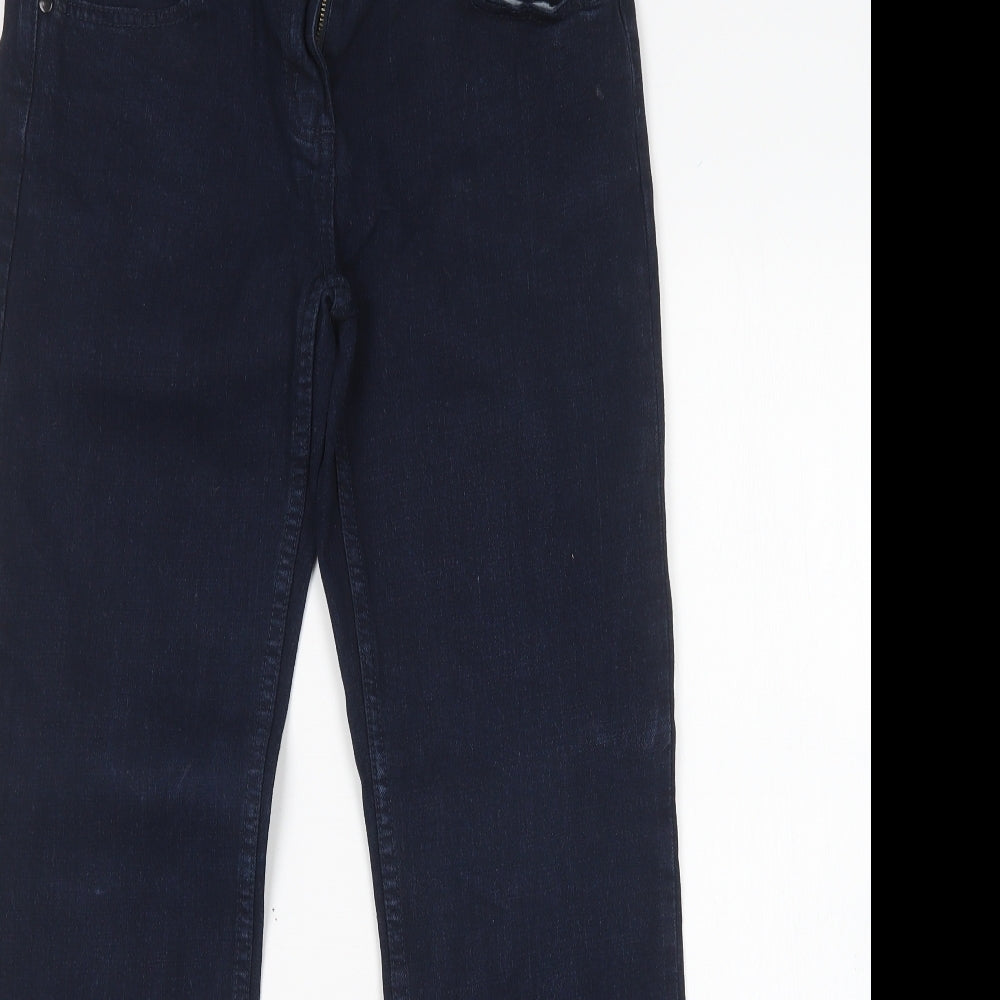 Denim Co Womens Blue  Cotton Bootcut Jeans Size 12 L30 in Regular