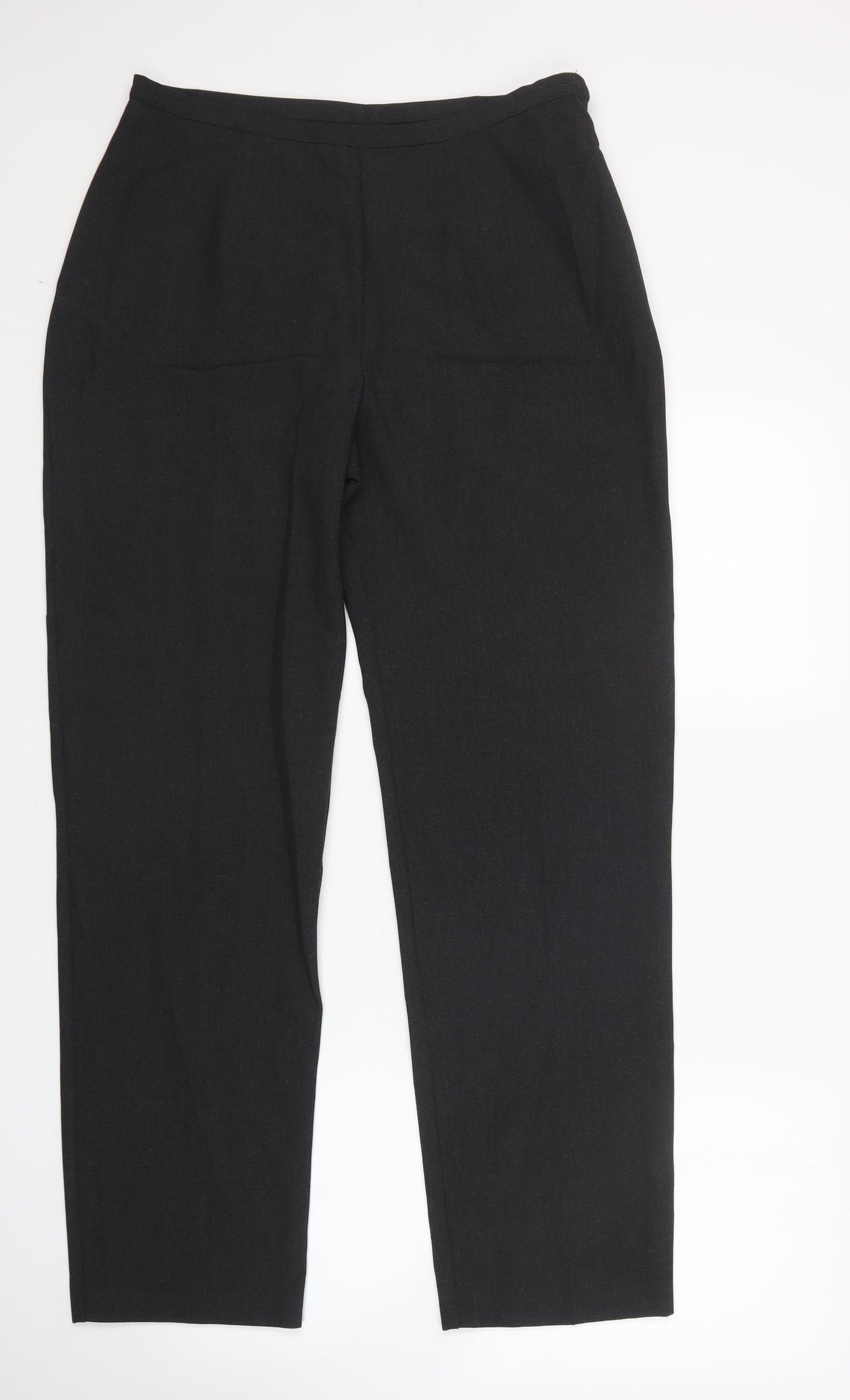 BHS Womens Grey  Polyester Trousers  Size 16 L32 in Regular