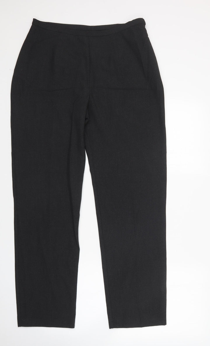 BHS Womens Grey  Polyester Trousers  Size 16 L32 in Regular