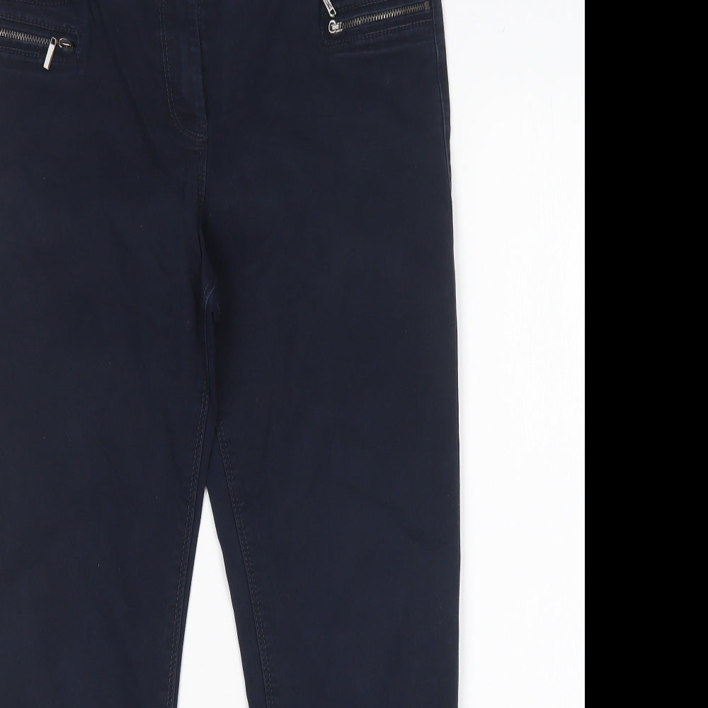 George Womens Blue  Cotton Skinny Jeans Size 10 L26 in Regular