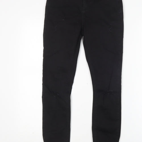 Denim Co Womens Black  Cotton Skinny Jeans Size 6 L28 in Regular