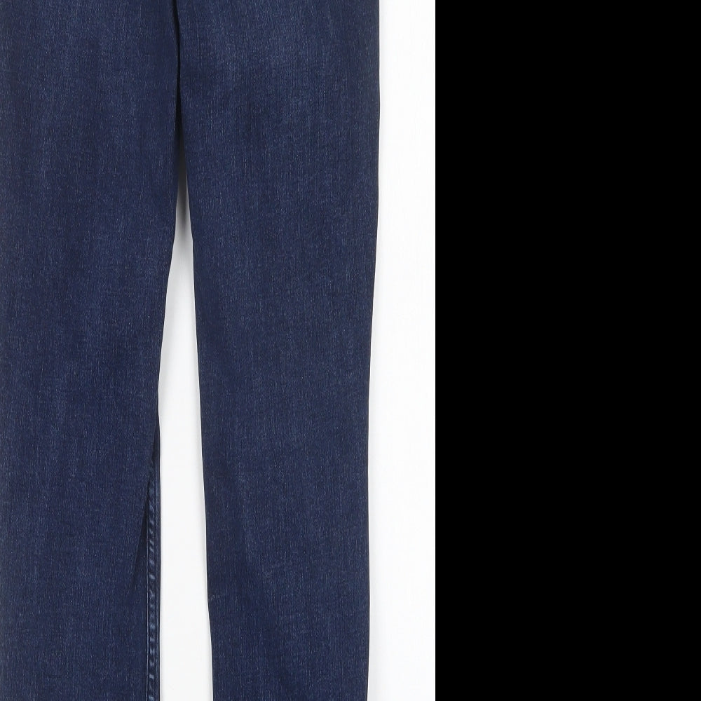 New Look Womens Blue  Cotton Skinny Jeans Size 8 L25 in Regular