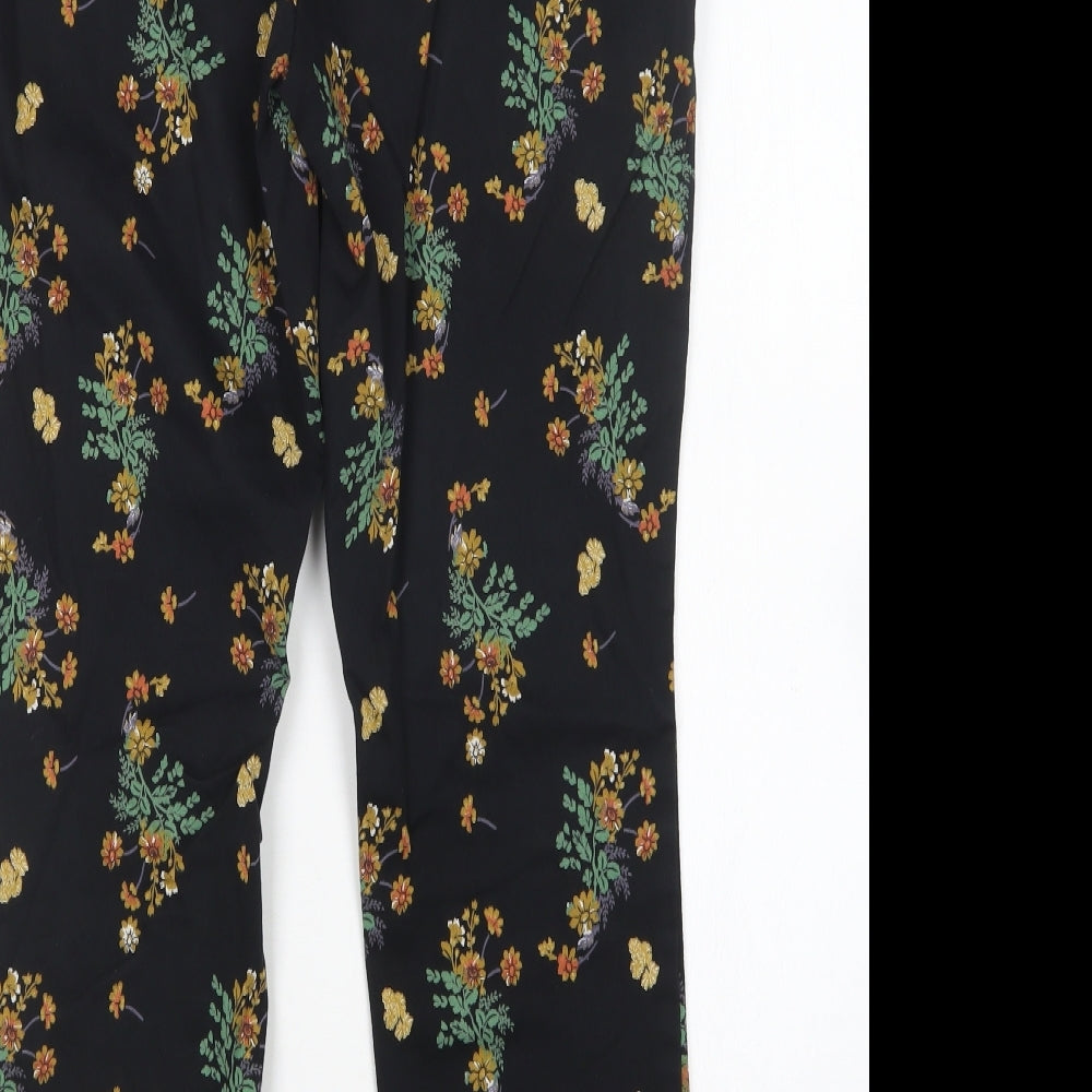 George Womens Multicoloured Floral Cotton Trousers  Size 14 L27 in Regular