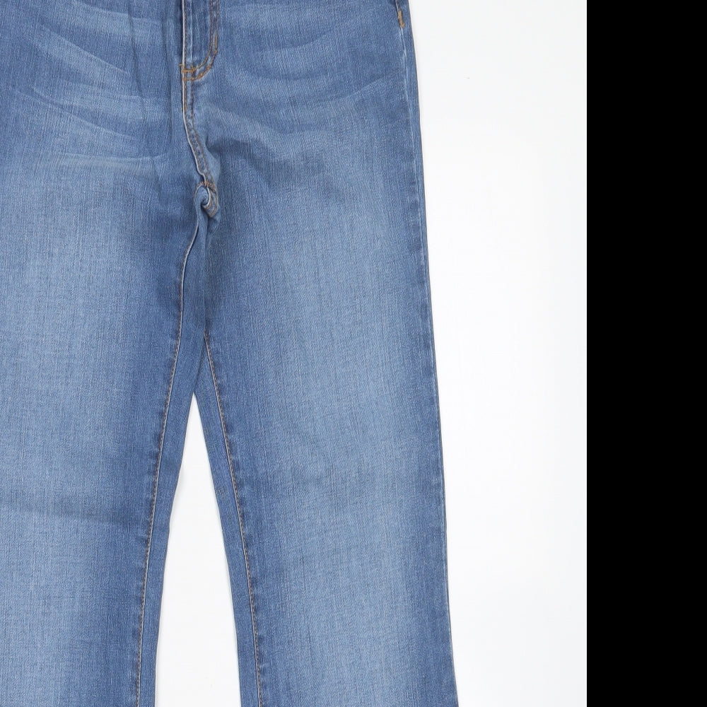 La Redoute Womens Blue  Cotton Bootcut Jeans Size 10 L31 in Regular