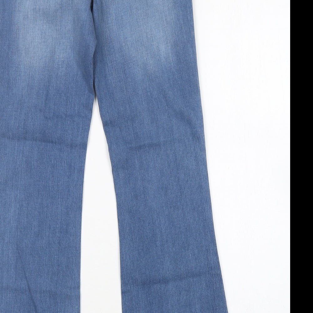 La Redoute Womens Blue  Cotton Bootcut Jeans Size 10 L31 in Regular