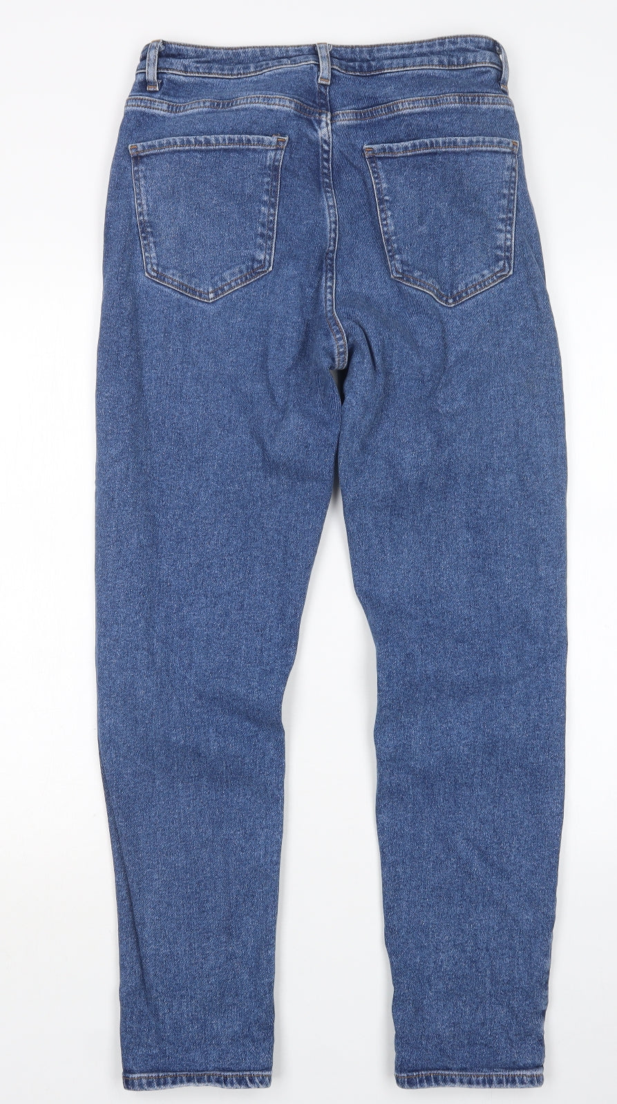 New Look Womens Blue  Cotton Mom Jeans Size 10 L30 in Regular