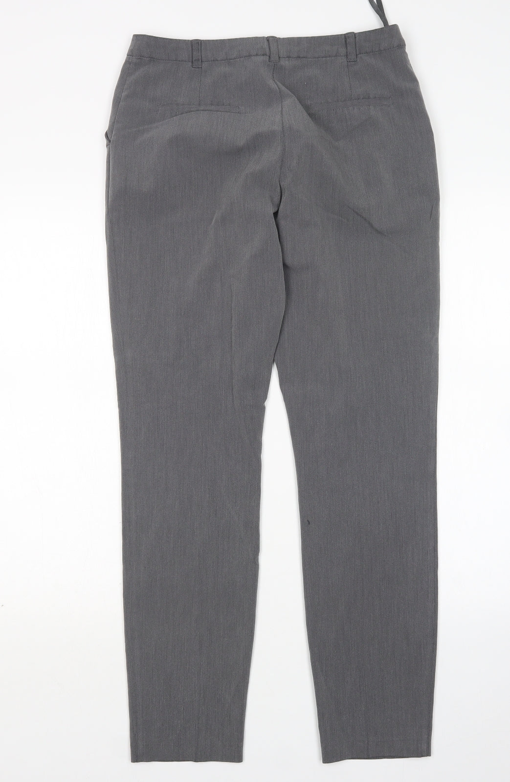 Topshop Womens Grey  Polyester Trousers  Size 10 L30 in Regular