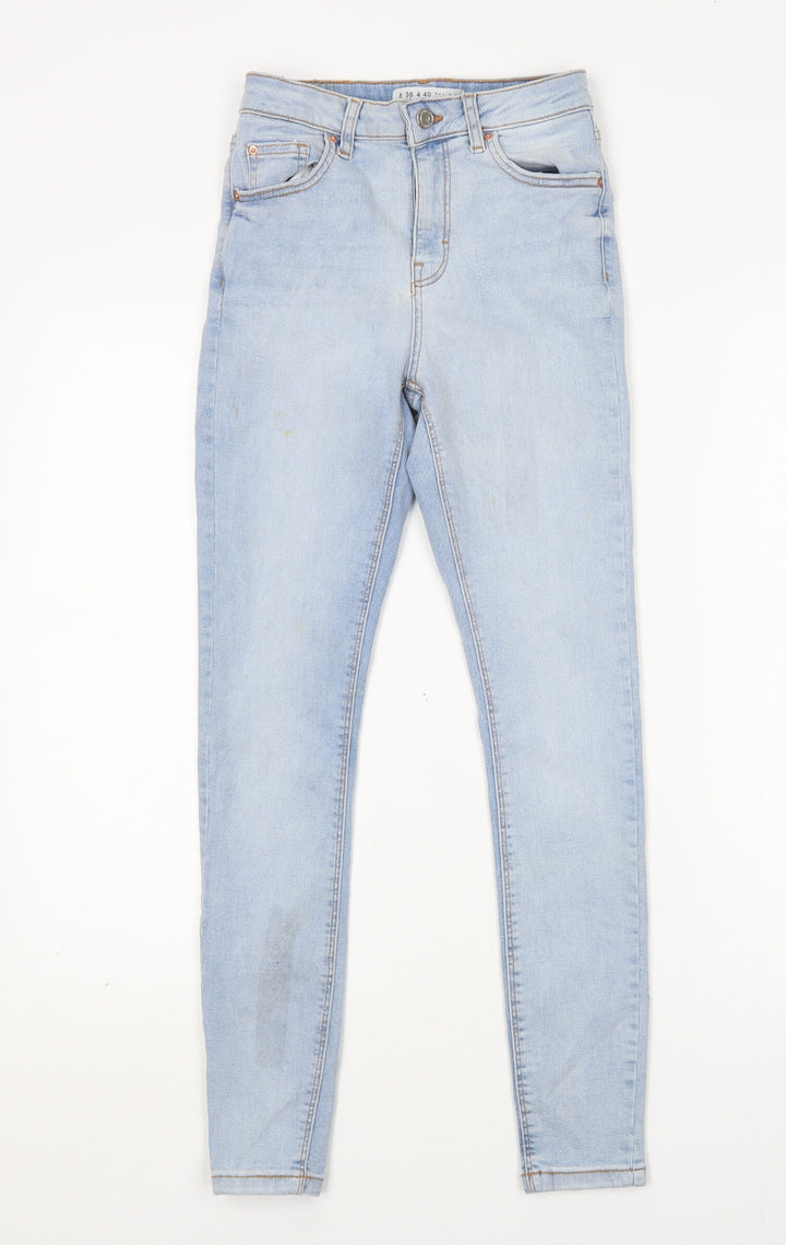 Denim co Womens Blue Cotton Skinny Jeans Size 8 L28 in Regular