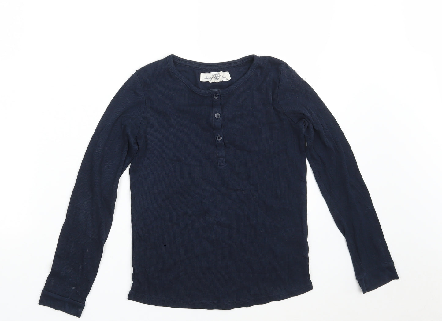 H&M Girls Blue  Cotton Pullover Sweatshirt Size 8-9 Years