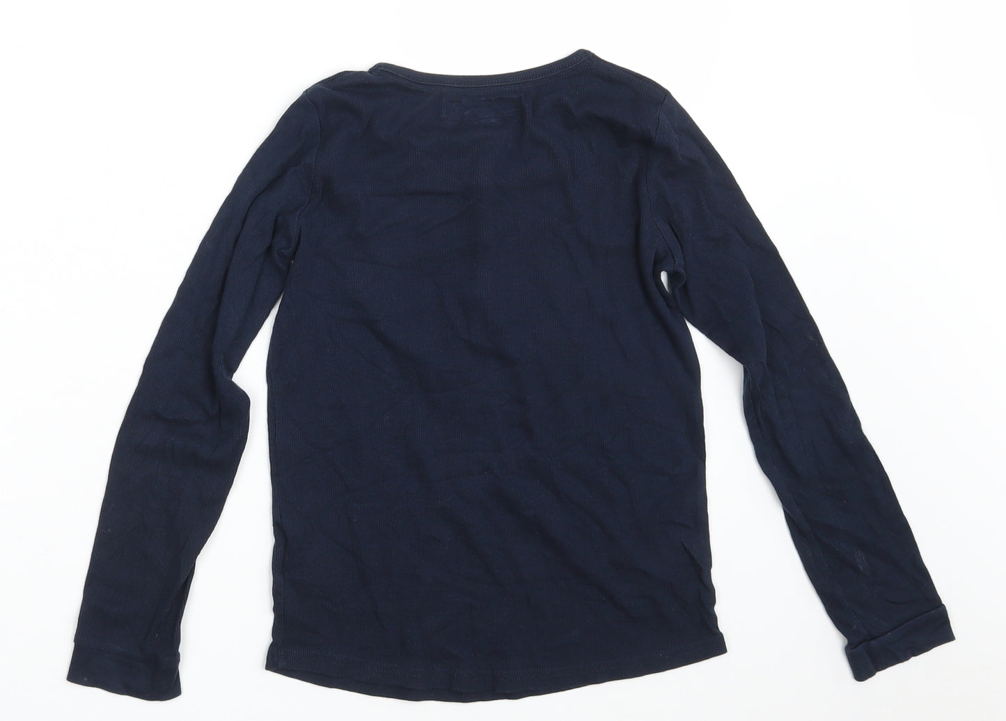 H&M Girls Blue  Cotton Pullover Sweatshirt Size 8-9 Years