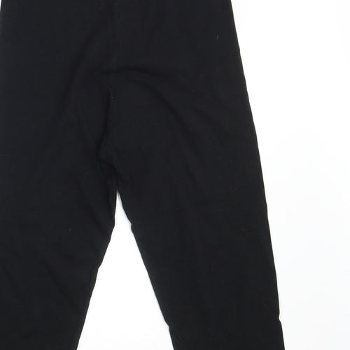 TU Womens Black  Cotton Cropped Leggings Size 12    - Inside Leg 18 Inches