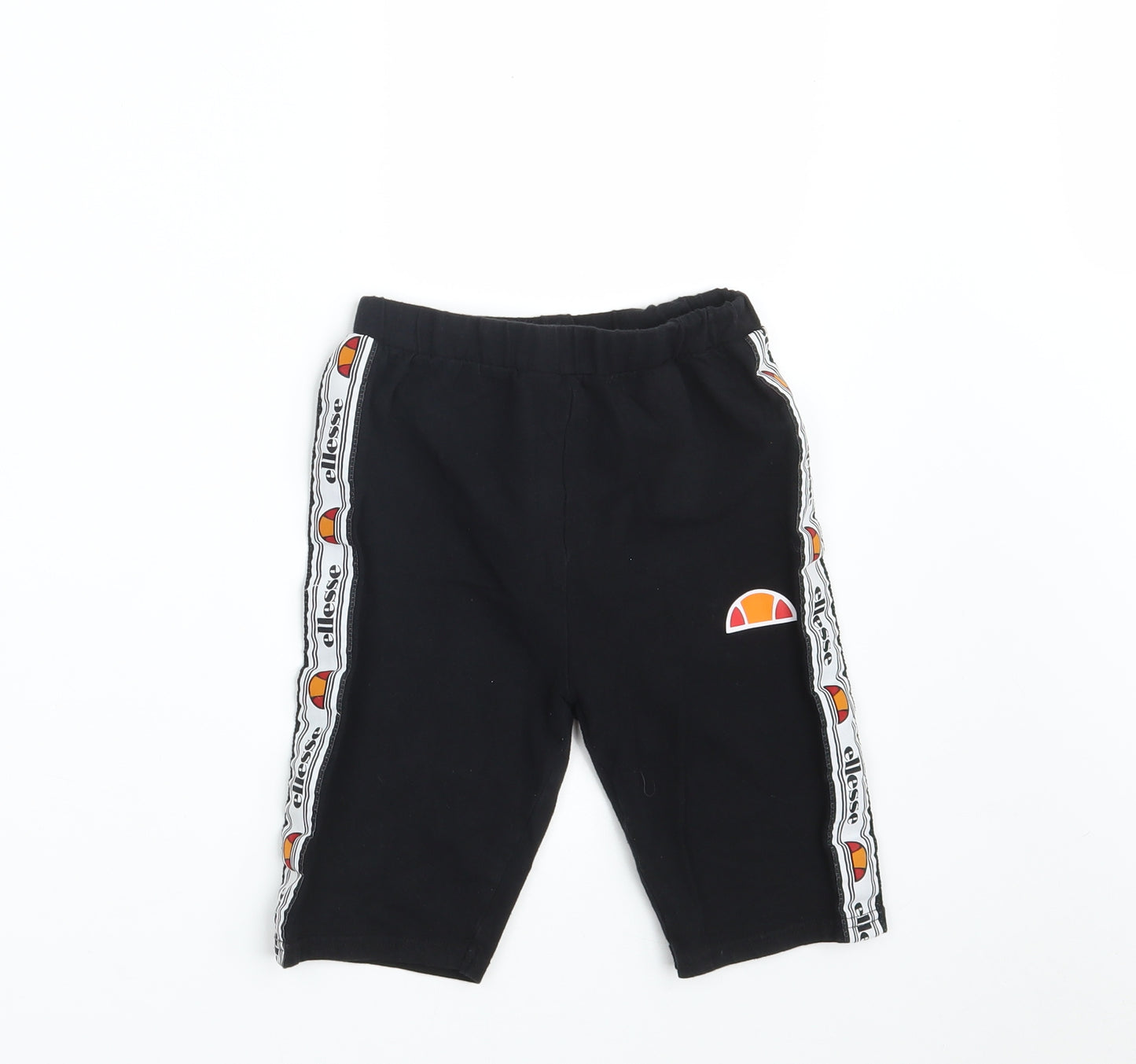 ellesse Womens Black  Cotton Compression Shorts Size 6 L10 in Athletic  - Waist 20in