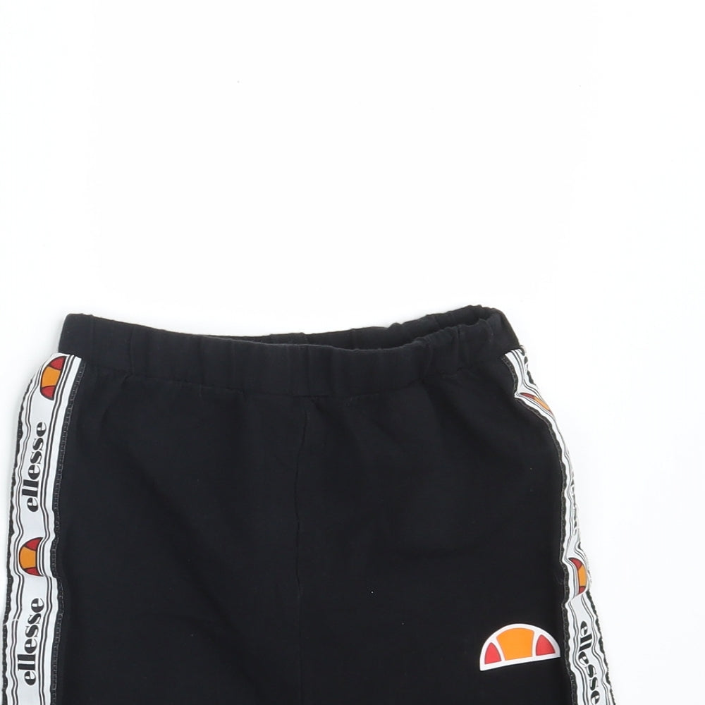 ellesse Womens Black  Cotton Compression Shorts Size 6 L10 in Athletic  - Waist 20in