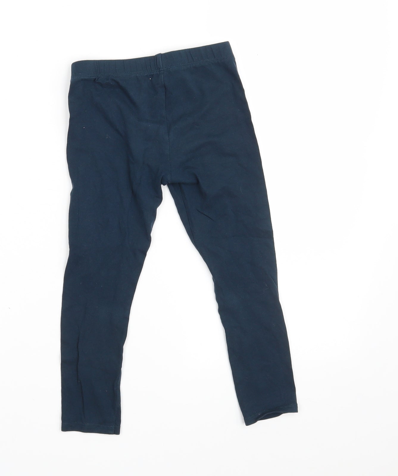 George Girls Green  Cotton Jegging Trousers Size 5-6 Years  Slim  - Inside Leg 15 Inches
