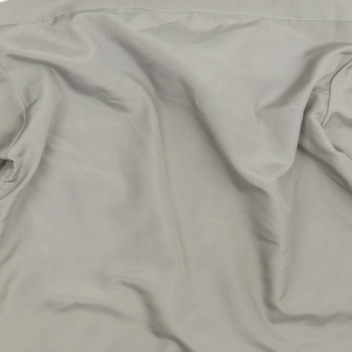 Hanover Mens Beige  Polyester  Button-Up One Size Collared Button
