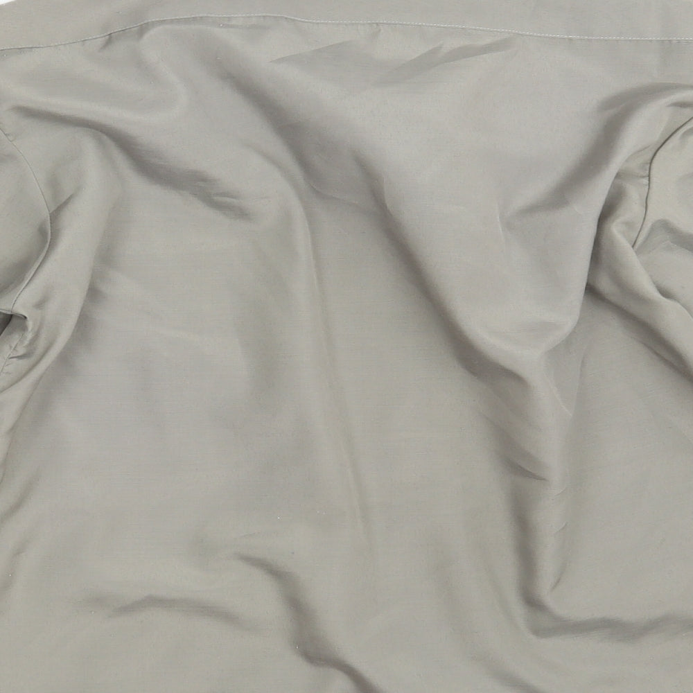 Hanover Mens Beige  Polyester  Button-Up One Size Collared Button