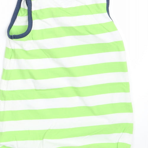 Disney Baby Green Striped 100% Cotton Babygrow One-Piece Size 12-18 Months  Button - Disney -Donald