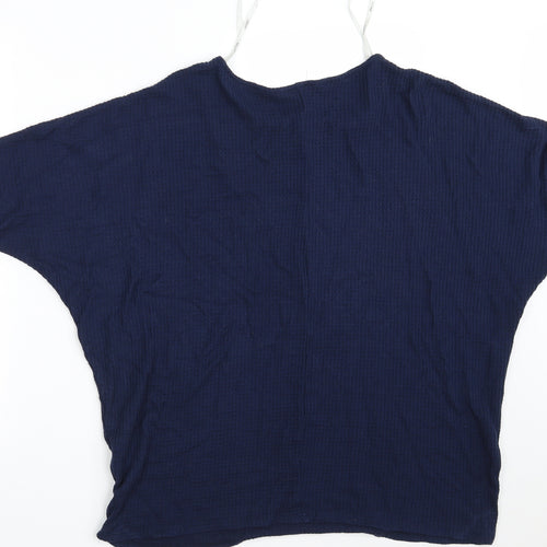 Apricot Womens Blue  Viscose Pullover Sweatshirt Size 10