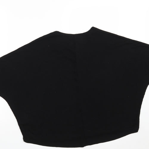 New Look Womens Black  Viscose Pullover Sweatshirt Size M