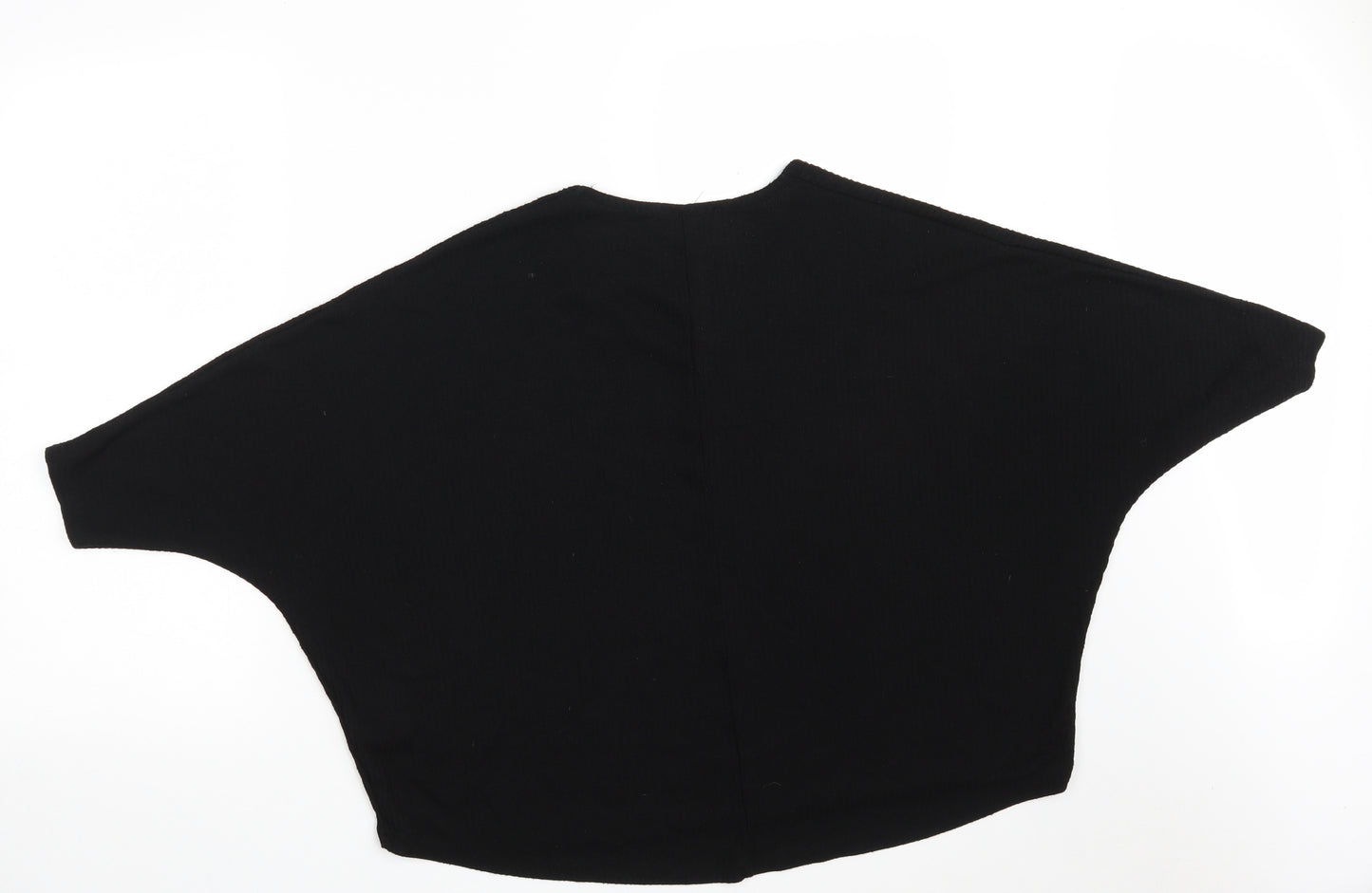 New Look Womens Black  Viscose Pullover Sweatshirt Size M