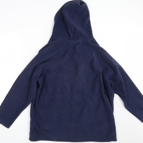 Casual Comfort Womens Blue Collared  Polyester Full Zip Jumper Size 20