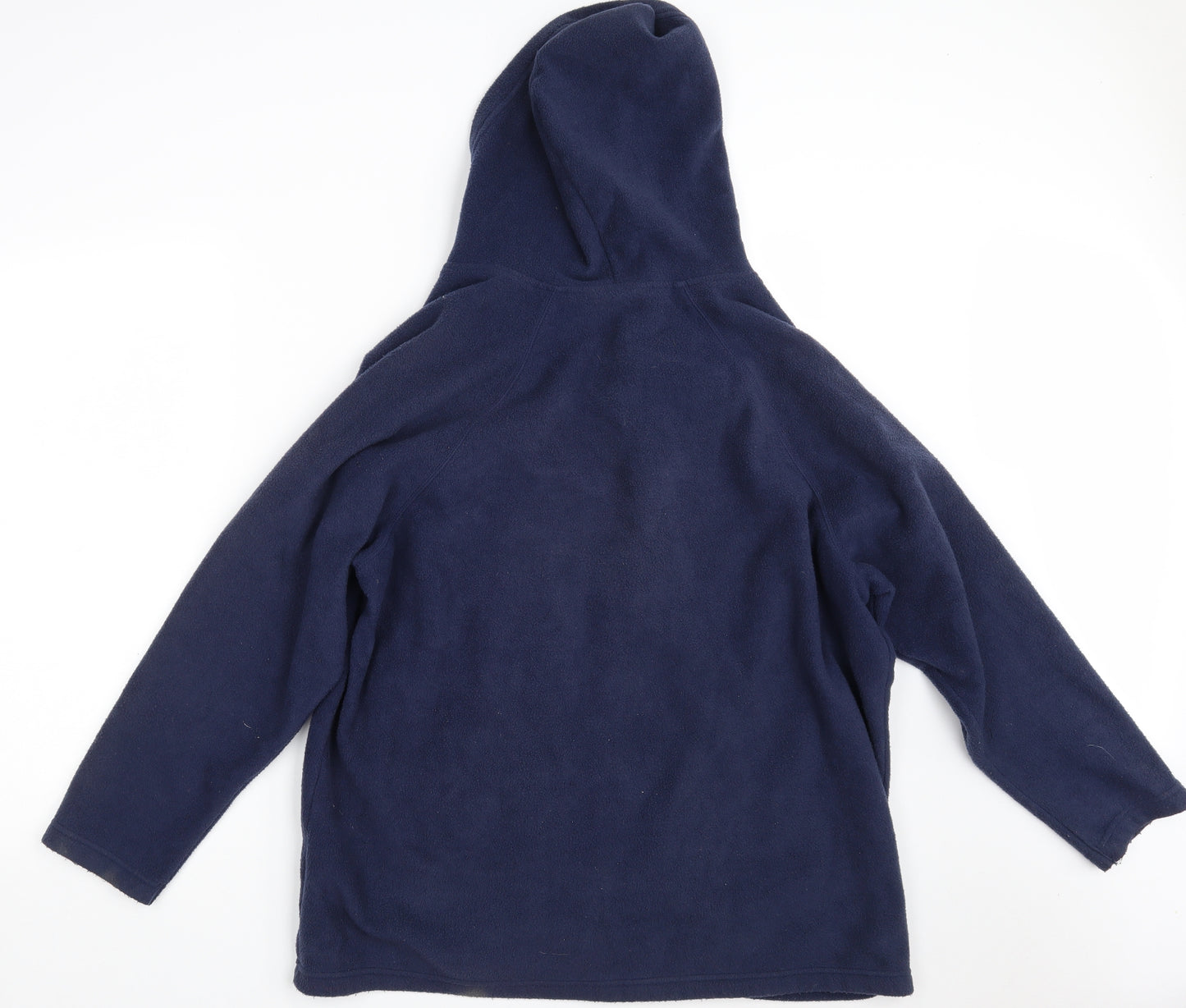 Casual Comfort Womens Blue Collared  Polyester Full Zip Jumper Size 20