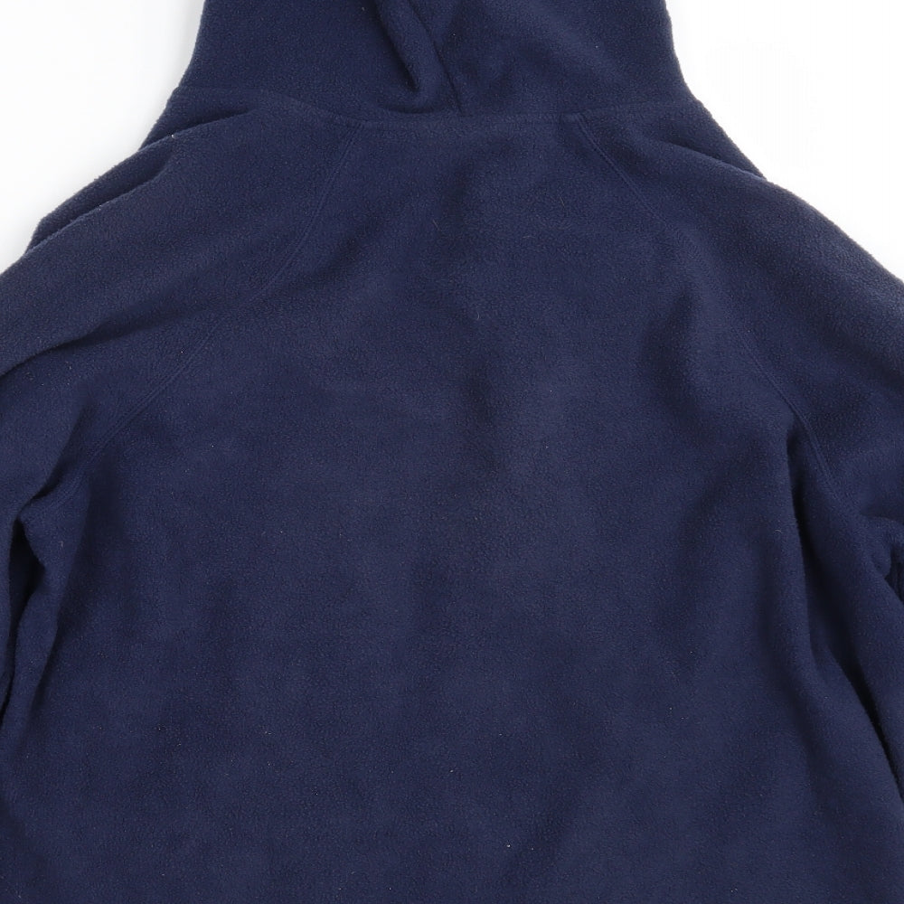 Casual Comfort Womens Blue Collared  Polyester Full Zip Jumper Size 20
