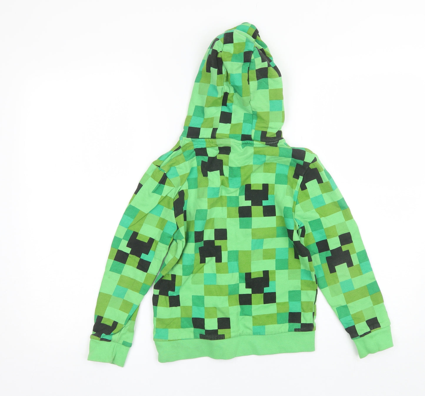 Primark Boys Green  Cotton Pullover Hoodie Size 8-9 Years