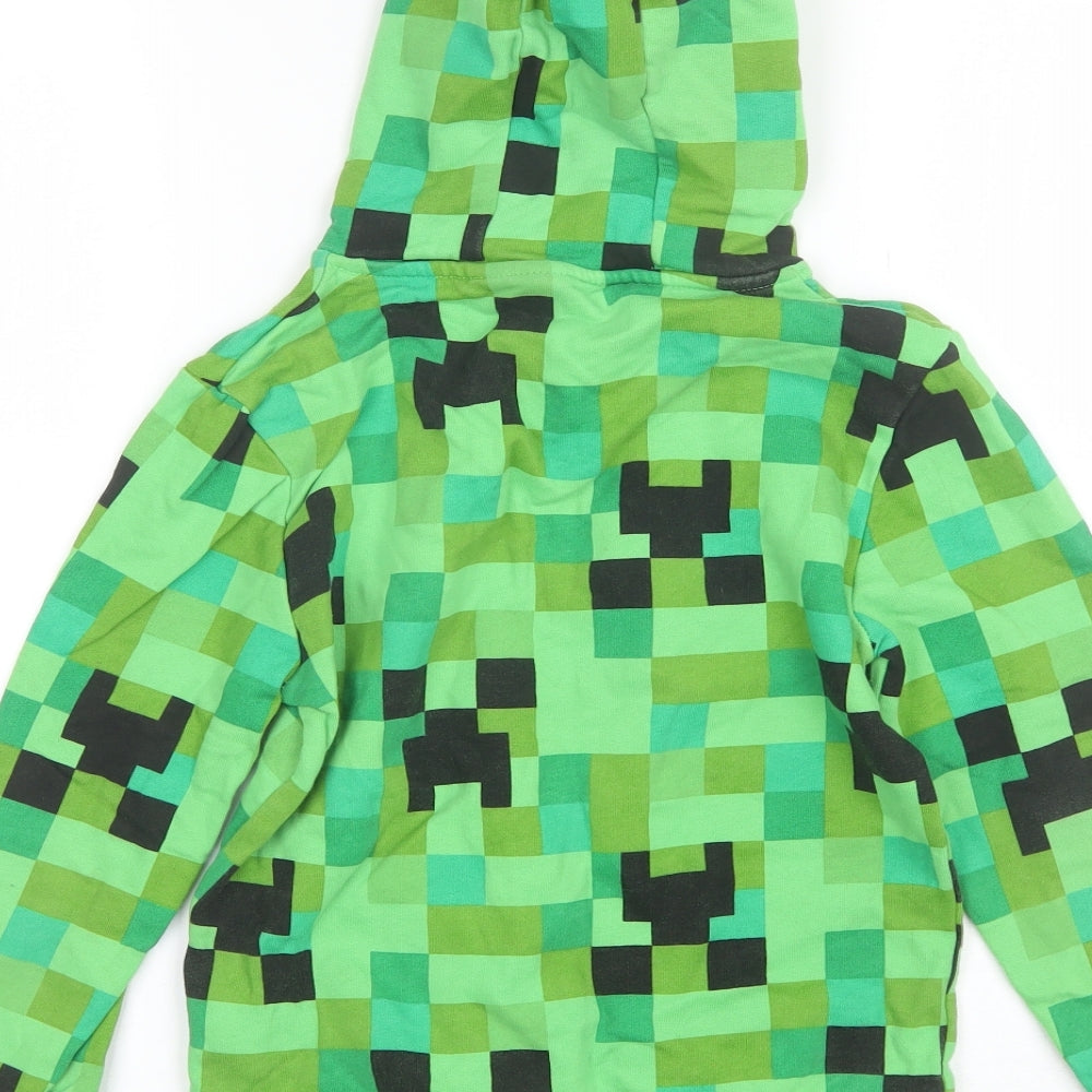 Primark Boys Green  Cotton Pullover Hoodie Size 8-9 Years