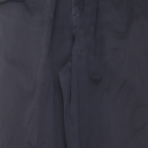 Marks and Spencer Mens Blue  Cotton Chino Trousers Size 40 L31 in Regular