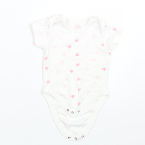 Pure Baby Baby White  Cotton Romper One-Piece Size 3-6 Months