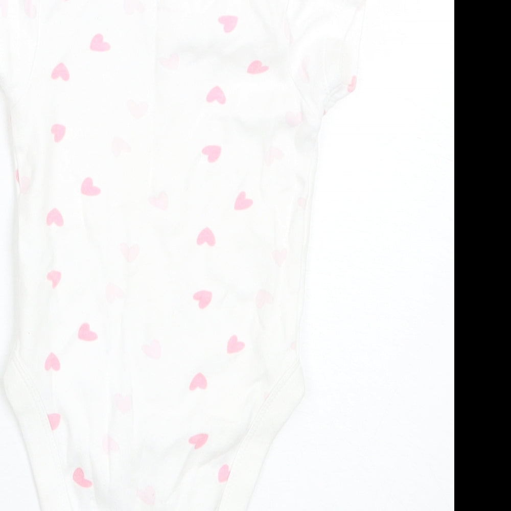 Pure Baby Baby White  Cotton Romper One-Piece Size 3-6 Months